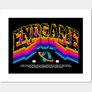 end game slogan Posters and Art